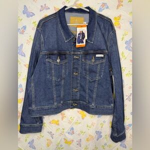 Calvin Klein Women’s Classic Trucker Jacket Storm Blue XXL NWT